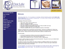 Tablet Screenshot of clearlakemedicine.com